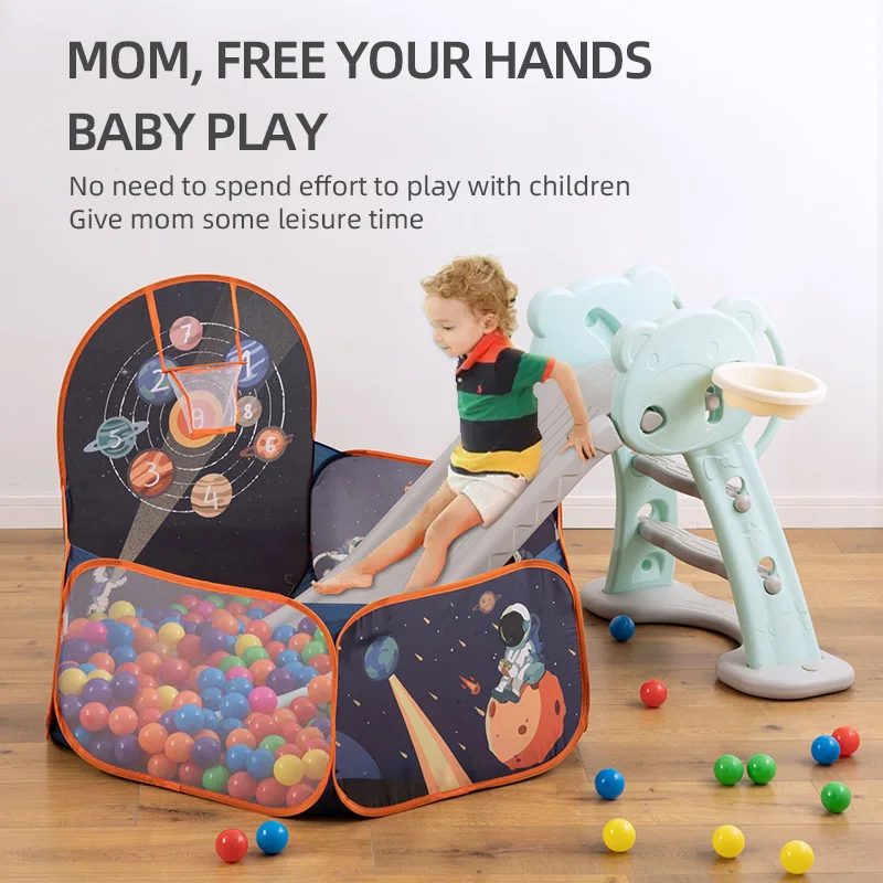 Outdoor/ Indoor Children Baby Playpens Safety Tents with Basketry Kids Play Tent Ocean Ball Pool Play Tent for children
