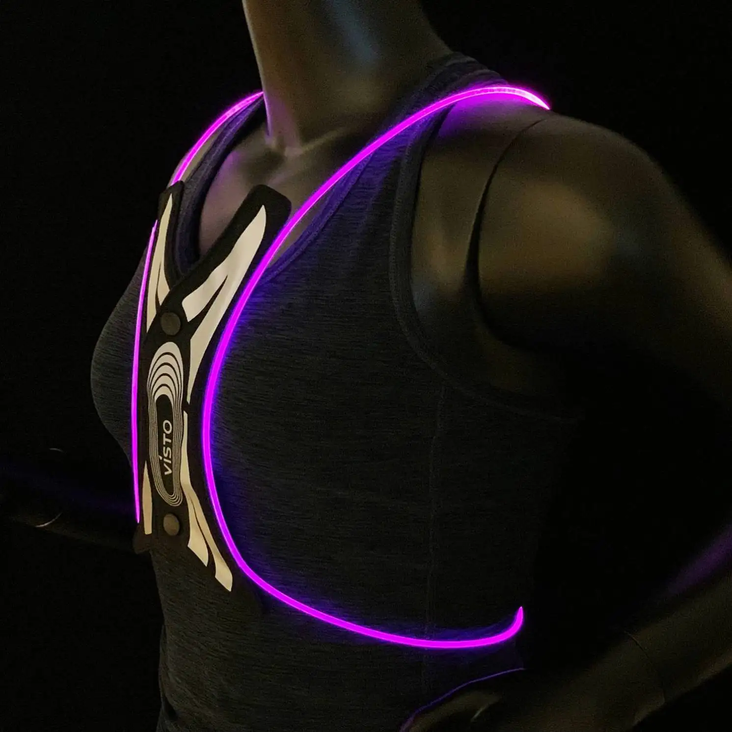 Best 2022 LED Rechargeable Luminous Vest  with Pockets