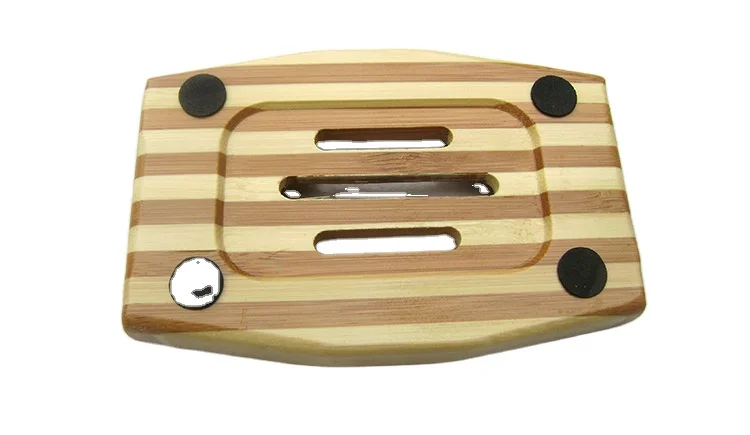 Supplier Eco-friendly bamboo wooden soap box  bamboo soap dish for bathroom