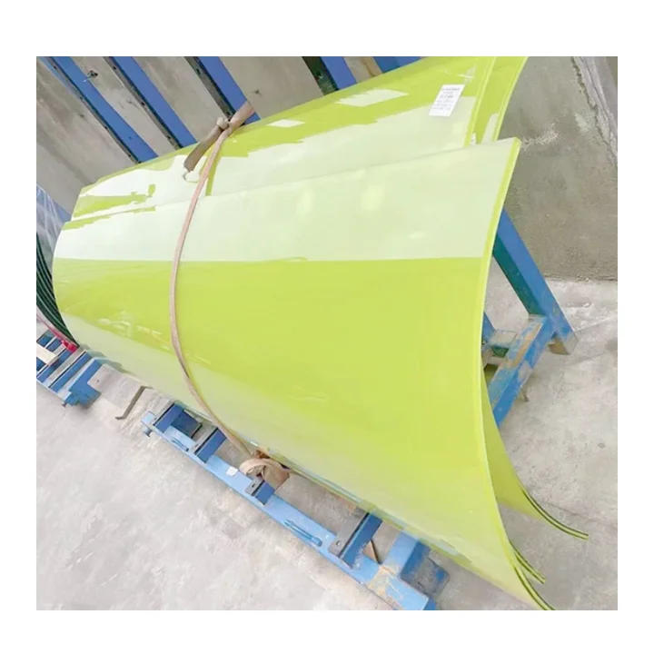 Custom Curved Tempered Glass Windows Door And Staircases Railing Profile Building Laminated Curved Glass  For Partition Sunrooms