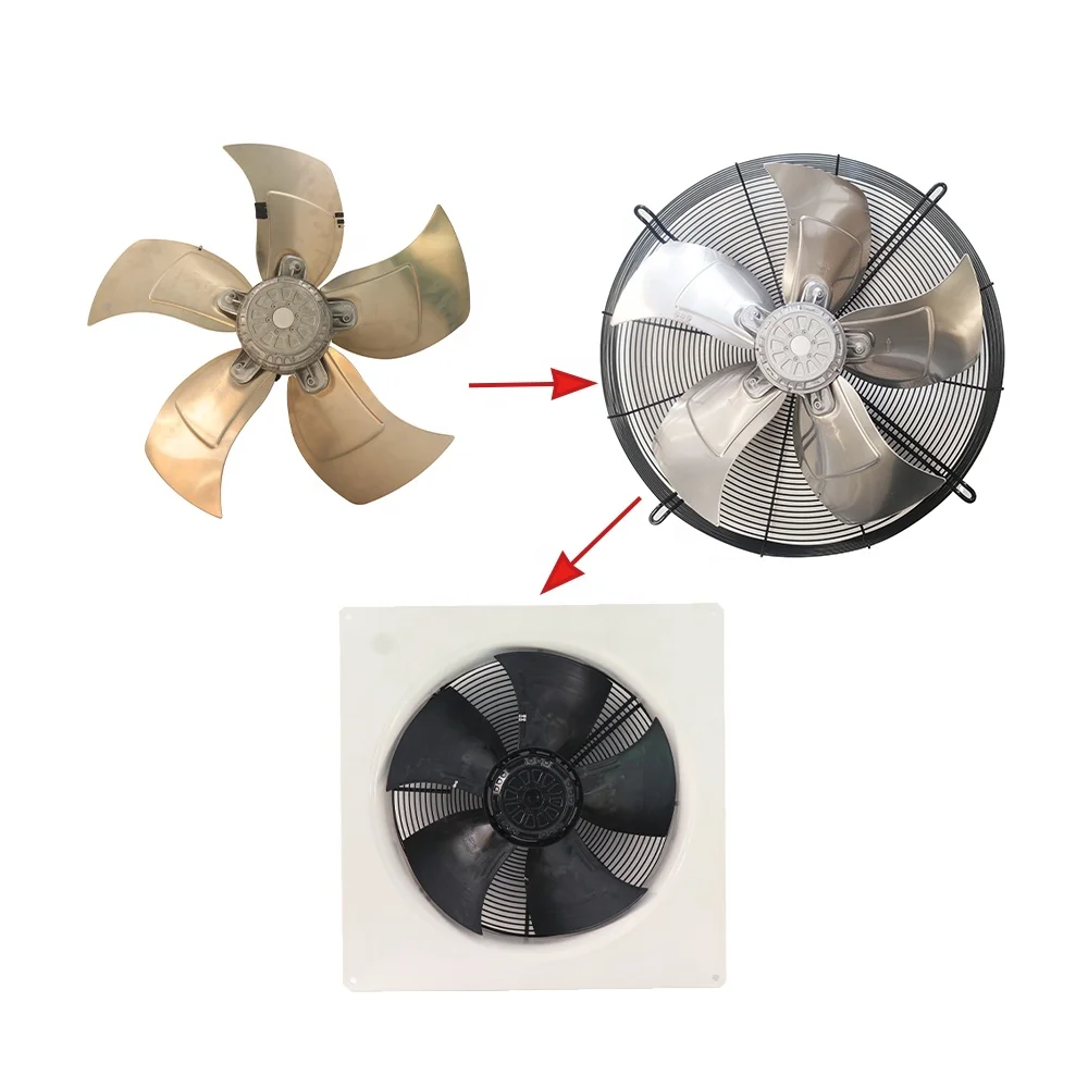 ebmpapst A series S series W series Air Conditioner Cooling Fan with Net Cover With Board 400V AC A4D500  S4D500 W4D500-GM03-01