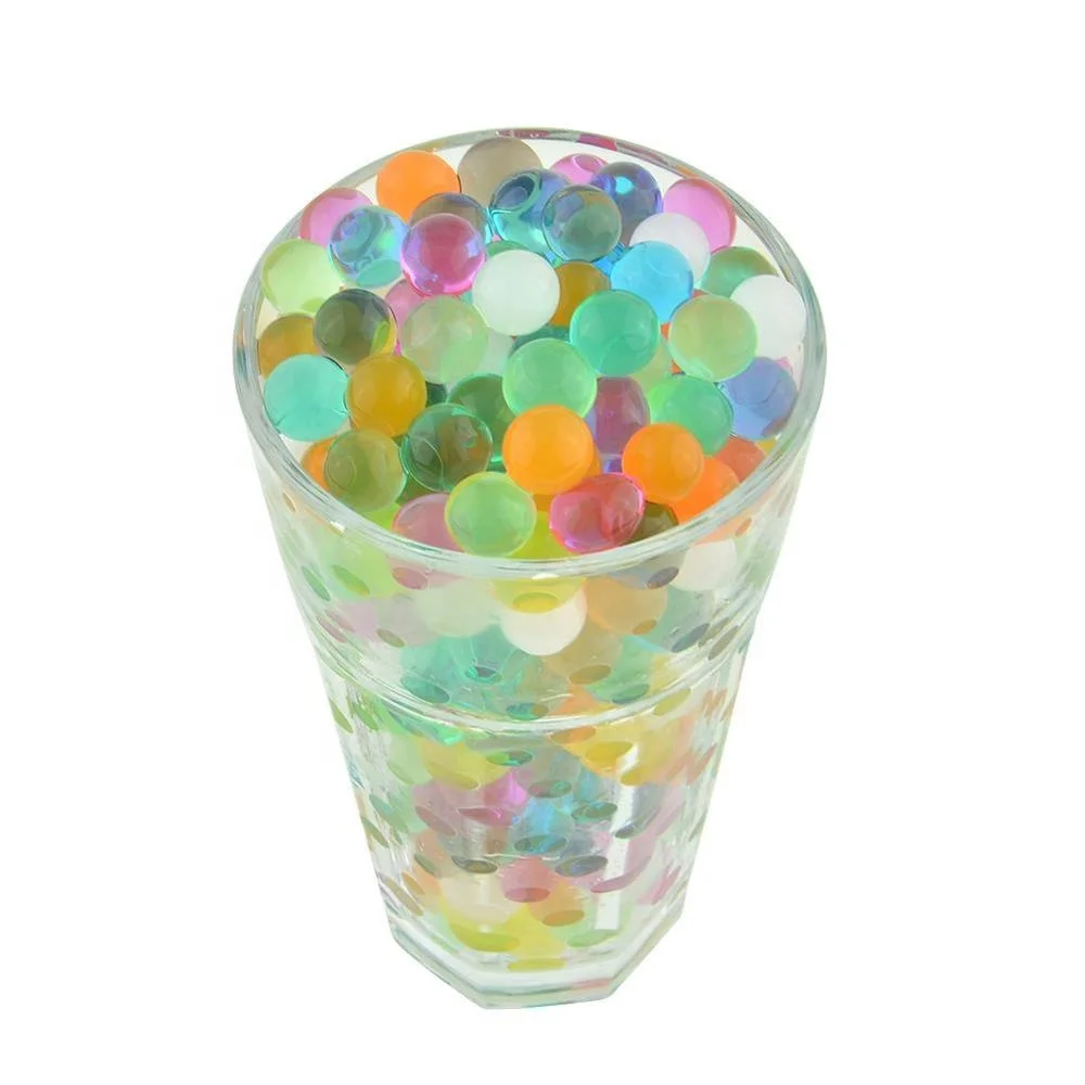 Soft Water Beads For Kids Non-Toxic Sensory Play Toys Rainbow Mix Gel Jelly Growing Balls Spa Refill Vases Home Outdoor Party