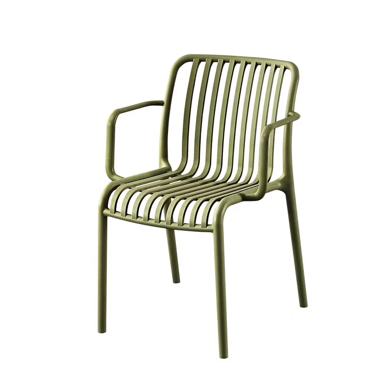 PP Plastic leisure chair Nordic simple chair patio chair for milk tea shop stool open air restaurant outdoor portable stackable