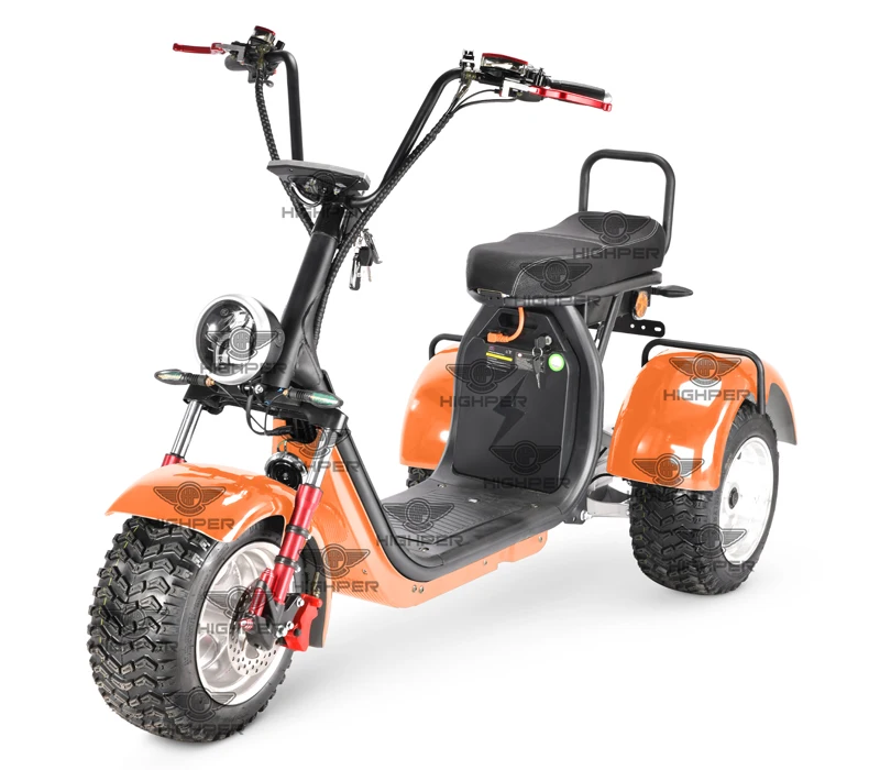 new style EEC electric moped approved 3 Wheels Electric Tricycle Scooter