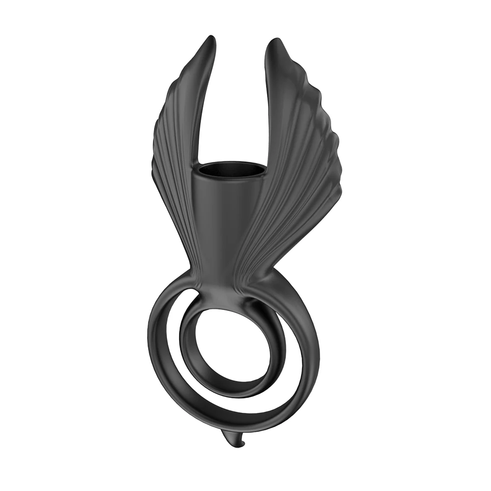 Silicone Rubber Male Products Strong Vibration Delay Ejaculation Penis Cock Ring for Men Adult Sex Toy Man Penis Ring Vibrator