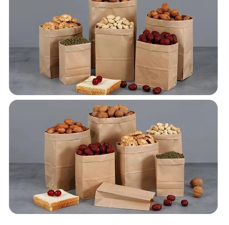 SenAng07 Hot Selling Manufacture China Custom Bolsa De Papel For Kraft Paper Food Bag