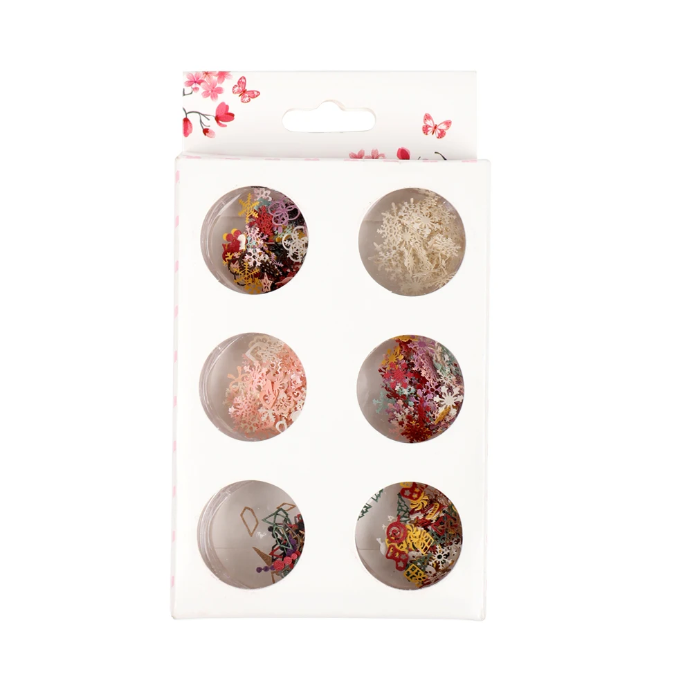 Mixed Colors AB Shiny Laser Butterfly Shape Holographic Nail Glitter Paillette Sequins