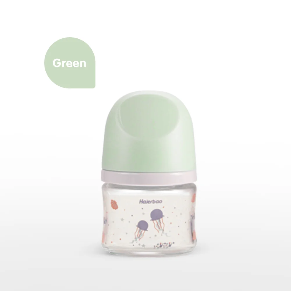 High quality bottles that mimic breastfeeding glass anti colic milk bottle reusable feeding bottle for newborn set
