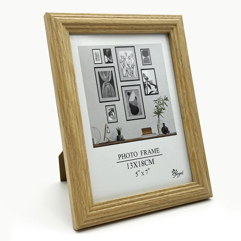 Home Decoration Classic 4x6 Plastic Photo Frame MDF Decorative Desktop Picture Frame Low Price Wholesale