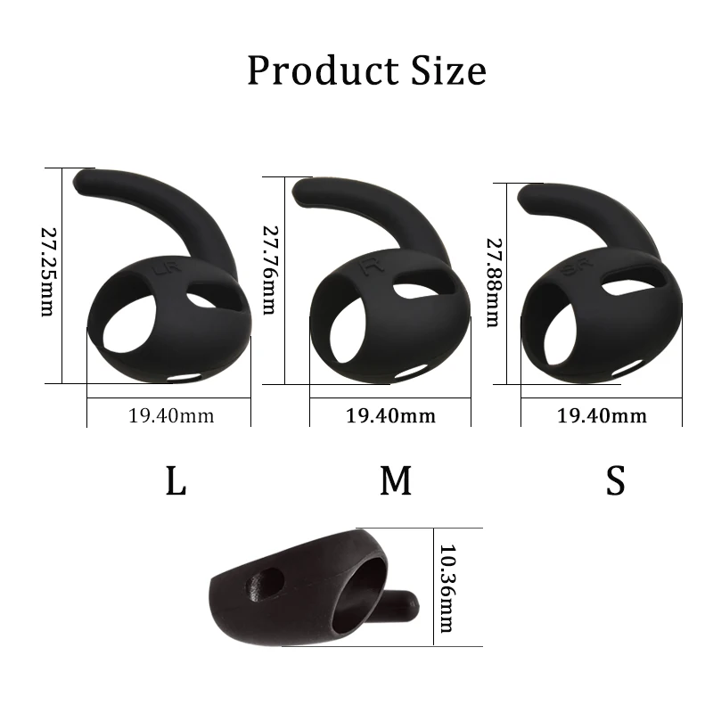 Hot Selling Anti-lost Silicone Ear Hooks Premium Silicone Ear Hangers Ear tips Covers for pods pro