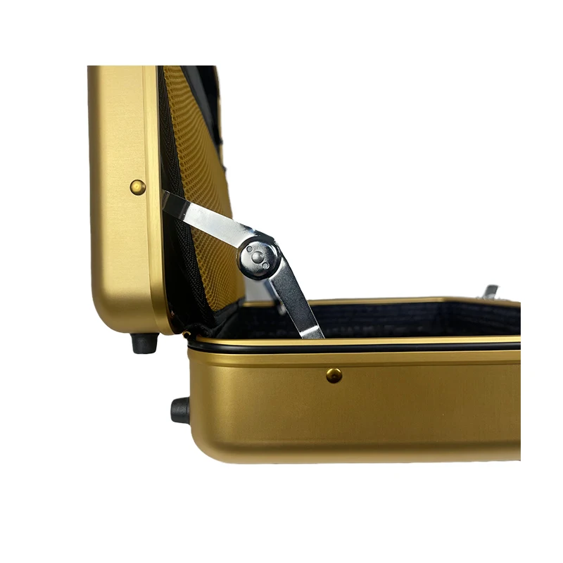 2022 New gold Aluminum Briefcase Attache Cases Men Laptop Metal Aluminum tool case