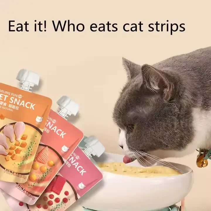 80g Moist Purr Meat Puree Treats for Cats and Dogs Nutritious Meat Sauce Snack Package