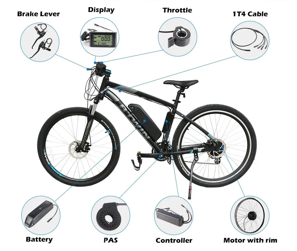 HANERIDE New model 48V 1500W brushless gearless ebike motor kits ebike conversion kits