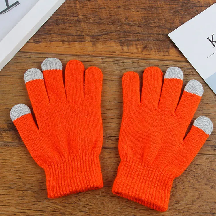 Winter Tactile Texting Touchscreen Acrylic gloves touch screen warm glove for Cell Phone