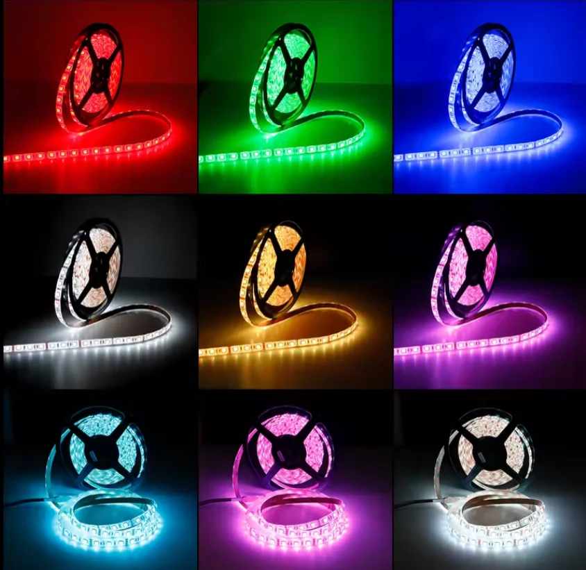 LED5050 low voltage 12v light bar car chassis atmosphere decoration KTV bar decoration multicolor RGB light belt
