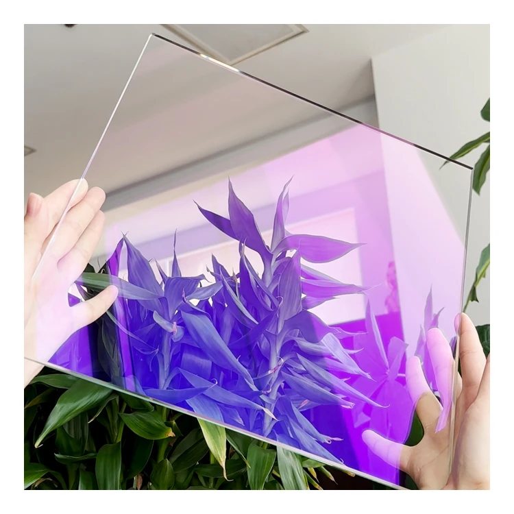 Decorative 6mm 8mm Dazzle Color Tempered Dichroic Glass