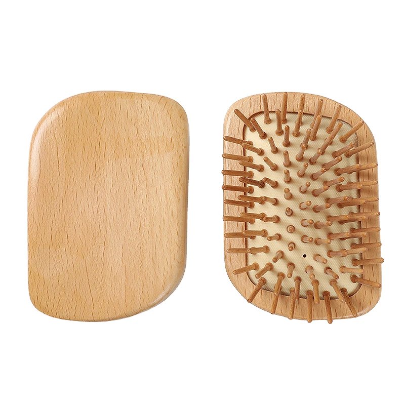 Shampoo Brush Wooden Scalp Massager Brush Natural Beech Wood Hair Comb