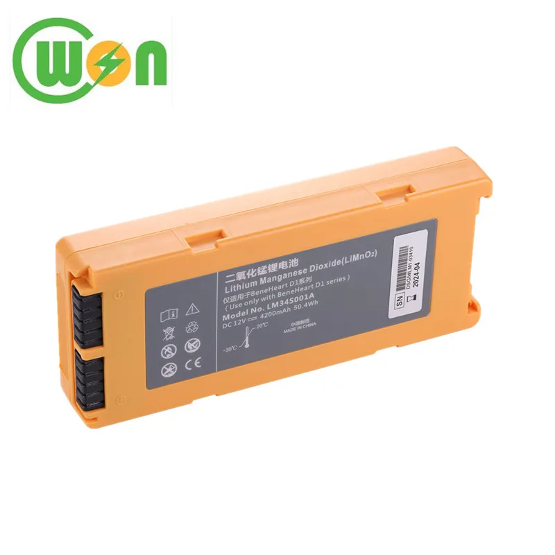 LM34S001 Замена батареи 12 В 4200 мАч перезаряжаемые для Mindray BeneHeart D1 батарея