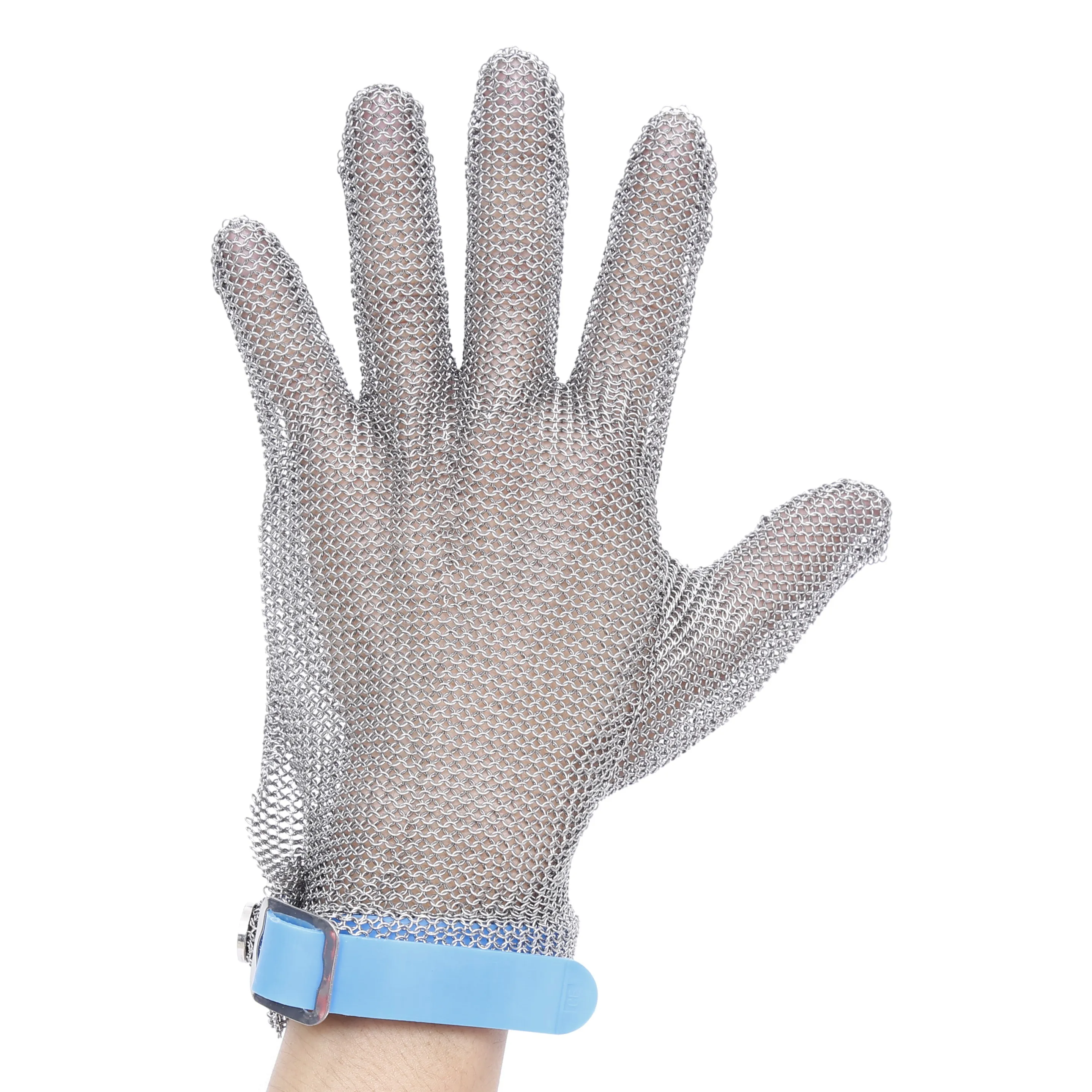 ANSI level 9 Manufacturer directly supply stainless steel chainmail mesh  cutting proof safety hand gloves for cooking