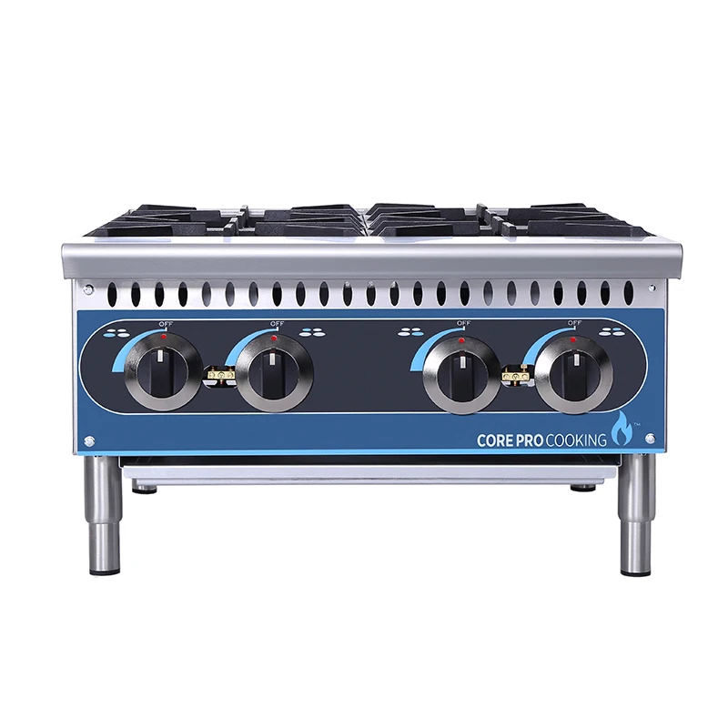 Коммерческая профессиональная настольная газовая плита 4 горелки для приготовления