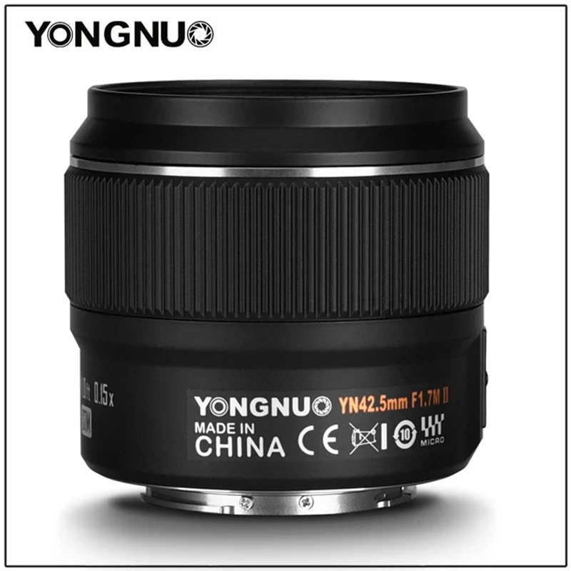  Объектив YONGNUO yn42 5 мм 42 F1.7M II F1.7 объектив с автофокусом AF для беззеркальной камеры M4/3 mount Panasonic