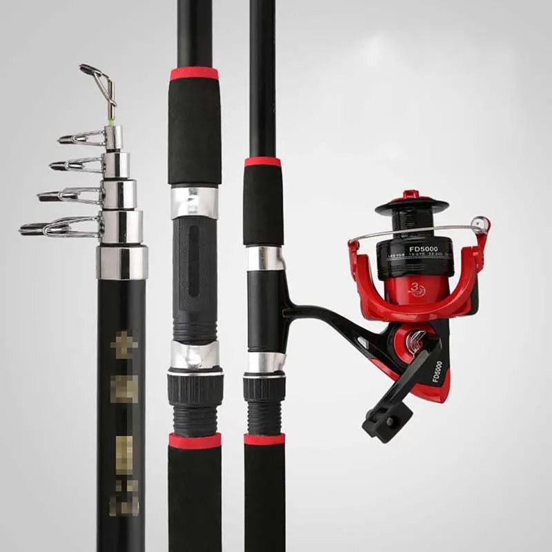 
FD hard parabolic fishing gear Fishing wheel fishing rod and reel combo set  (62229703543)