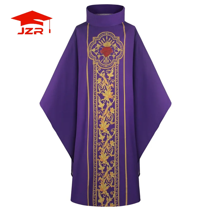 JZR in Stock Medieval Cloak Cosplay Costume Men Monk Renaissance Priest Robe Halloween Clothes