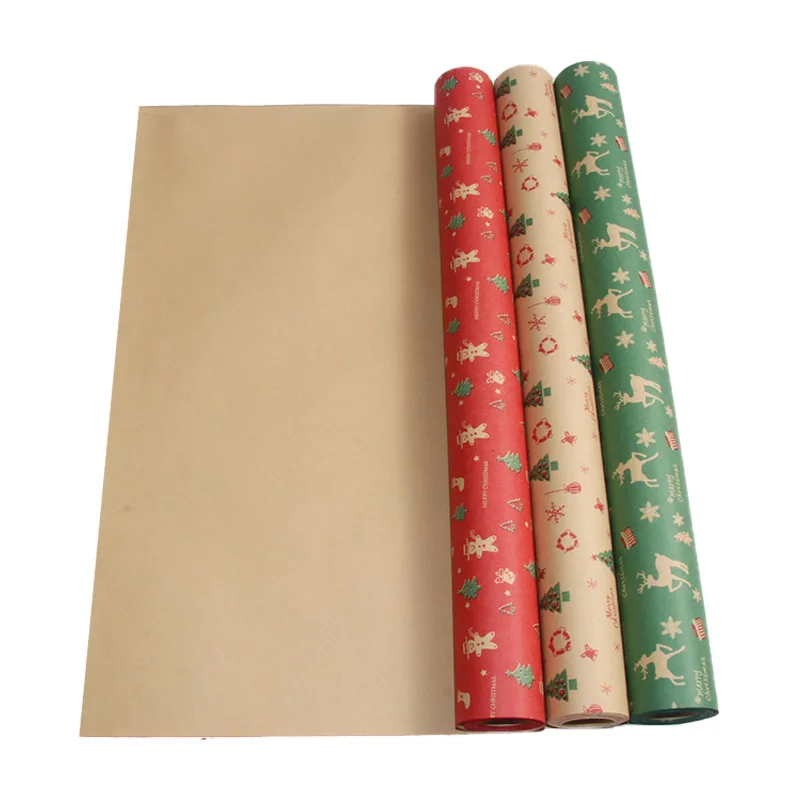 2024 GuangMing Factory Custom Gift Wrapping Paper Roll Christmas Gift Wrapping Paper For Packaging