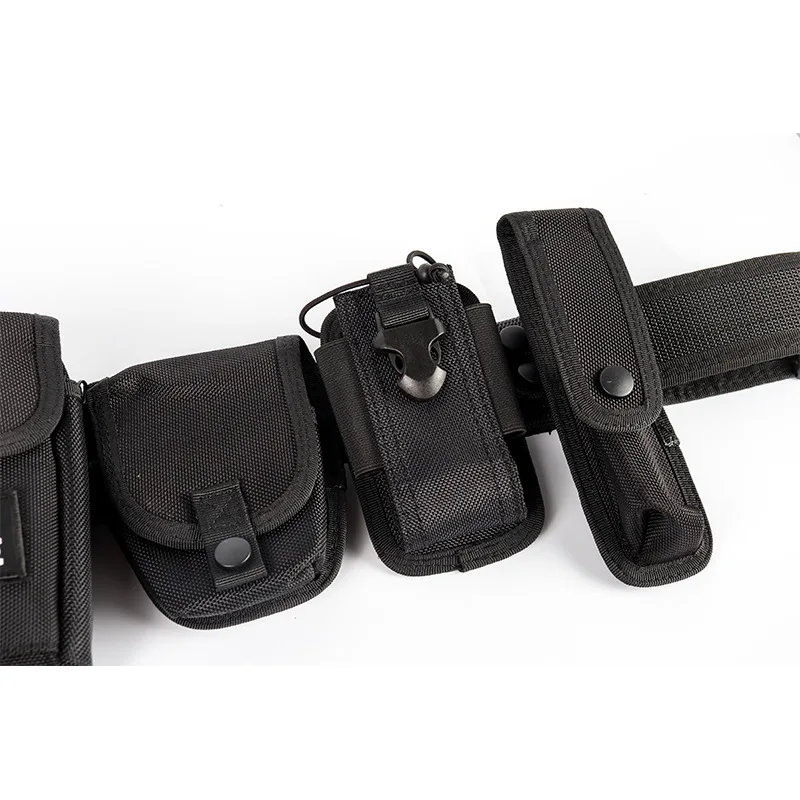 Multi-functional 6 Pieces Set Security Equipment System Oxford Nylon Duty Belt for Young People Outdoor Training