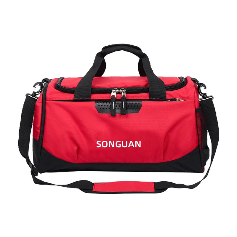 SG8015 Factory Custom Logo Sport Gym Duffel Bag with Shoe Compartment Waterproof  Fitness Equipment and Accessories Organizer
