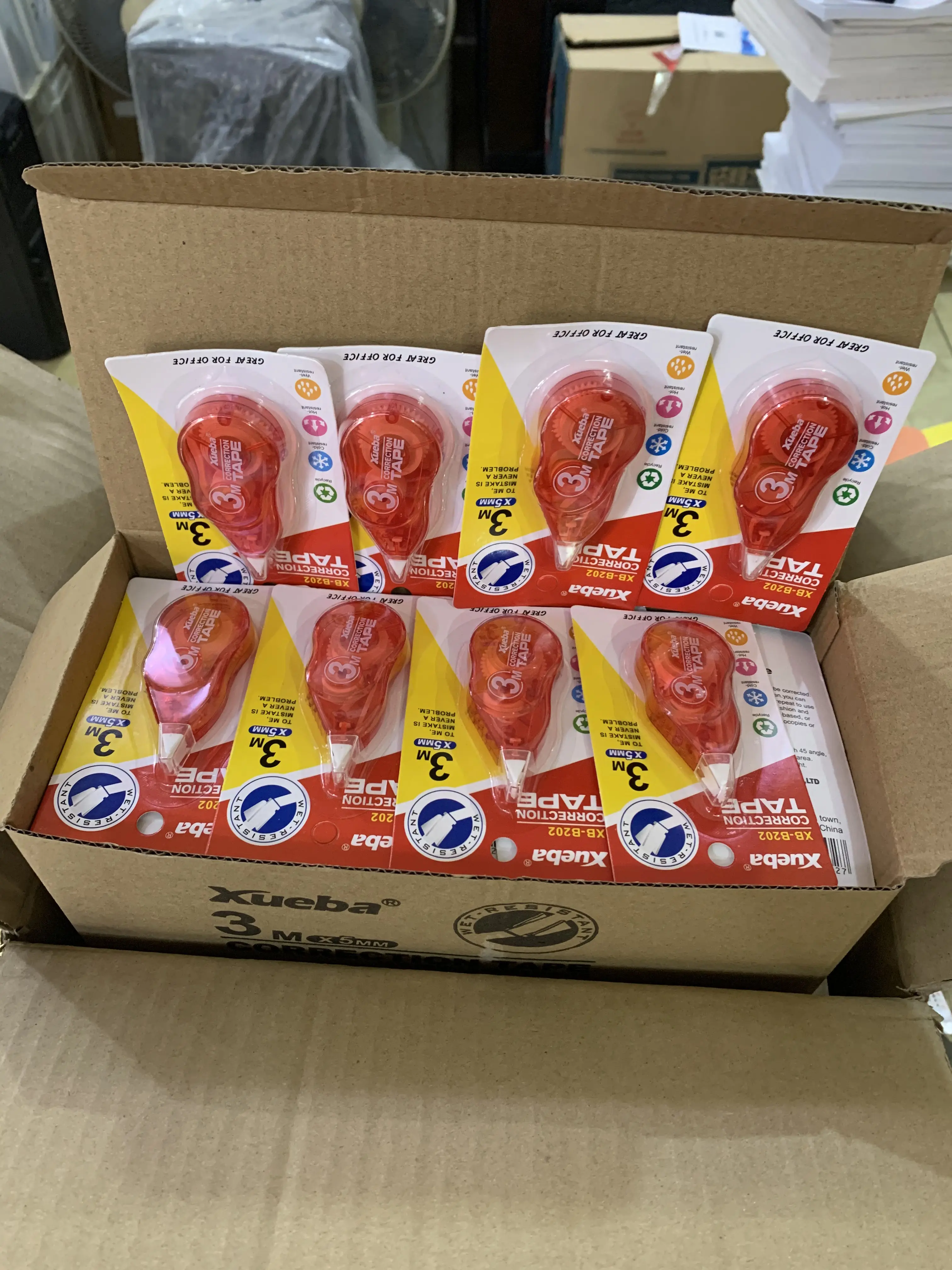 XB-B202 3m Office And School Stationery Supplies Daisy mini Correction Tape Easy To Use Applicator For Instant Correction tape