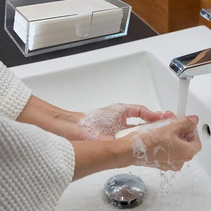 Hot Sale Guest Hand Towel Holder Multifold Paper Towel Dispenser Hand Towel Napkin Holder for Bathroom and Kitchen Countertop