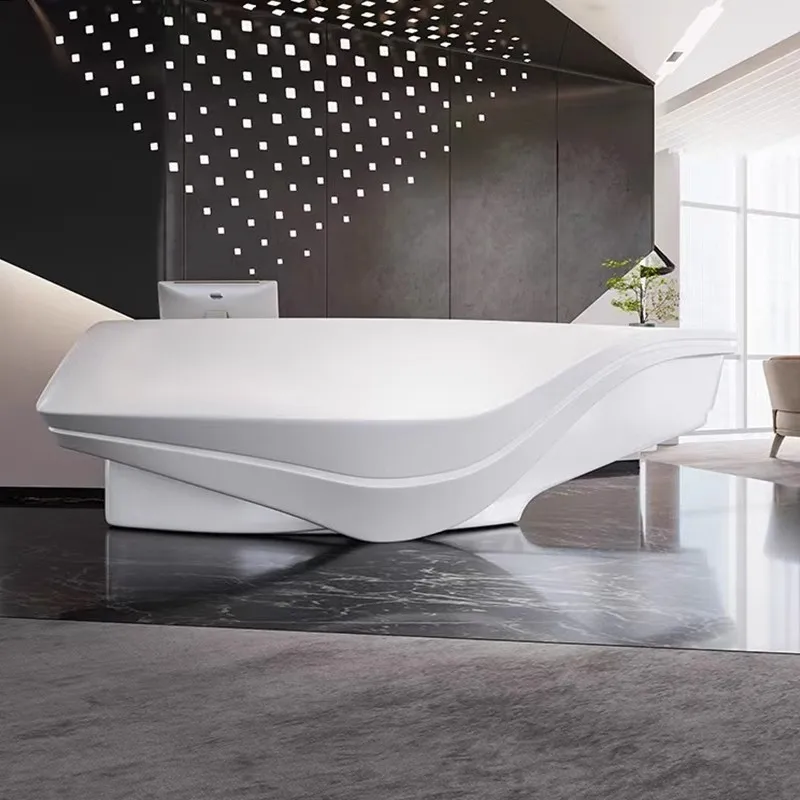 law firm 120 inch parametric library kindergarten modern office reception desk service desk cashier beauty salon bar