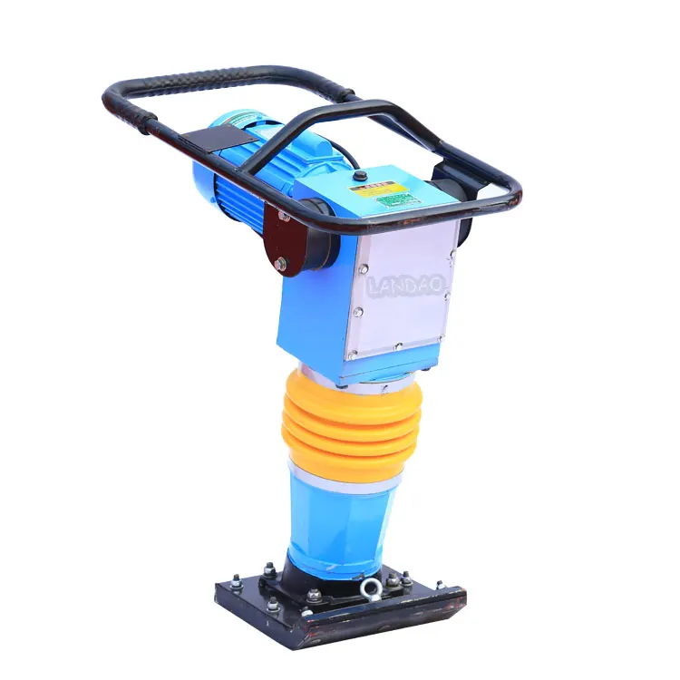 Строительный дорожный портативный вибрирующий Электрический уплотнитель вибротрамбовка