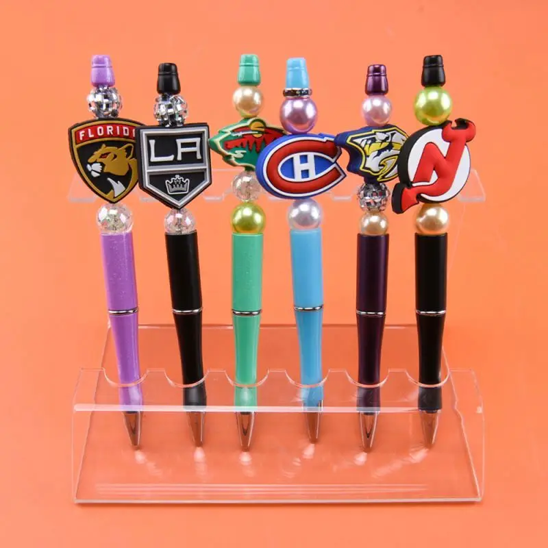 Silicone Beads Wholesale For Pen Making Focal Make Keychain Lanyard Custom Cow Letter Wooden Bead