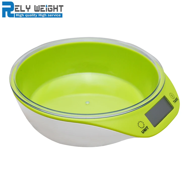 5kg Kitchen Tools ABS Plastic Bowl Digital Electronic Weighing Kitchen Food Scale
