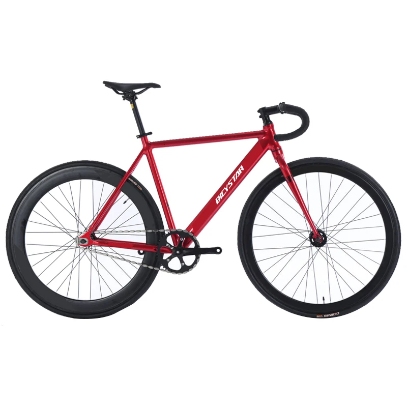 Aluminium Alloy Single Speed 700C Fixed Gear Bike Custom Track Bicycle Racing Bike Bicicletas Flip Flop Hub Gear Cycle