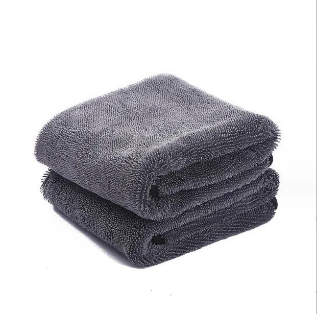 SEQ LOGO customized high quality 1200gsm double sided twist loop car dry towel