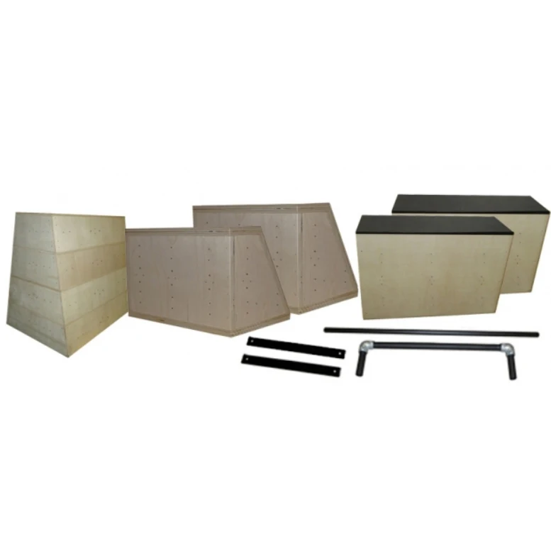 Trampoline Park Ninja Warrior Indoor Outdoor Free running Playground Integrated Obstacle Pop Up Parkour Vault Box Gym Equipment