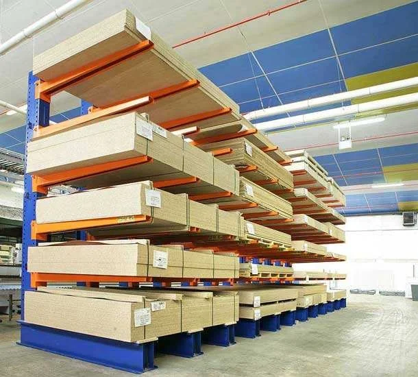 Corrosion Protection Metal Warehouse Storage Pipe Rack System Cantilever Shelf