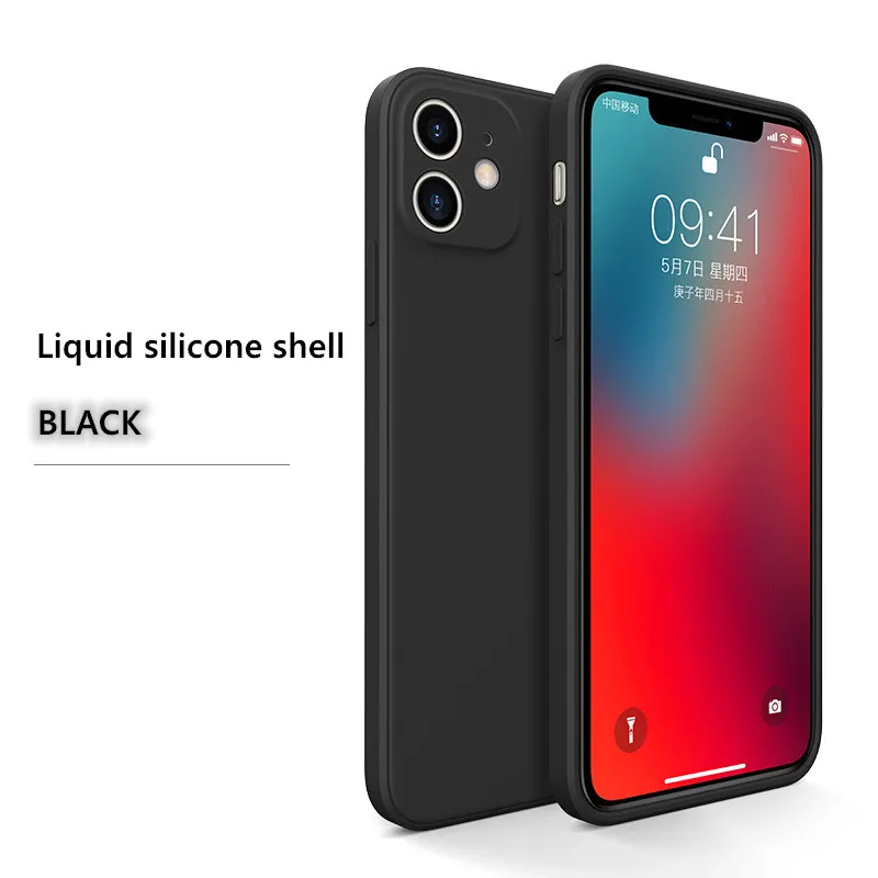  Новые противоударные чехлы из жидкого силикона для телефонов Samsung iphone 11 12 Pro Max