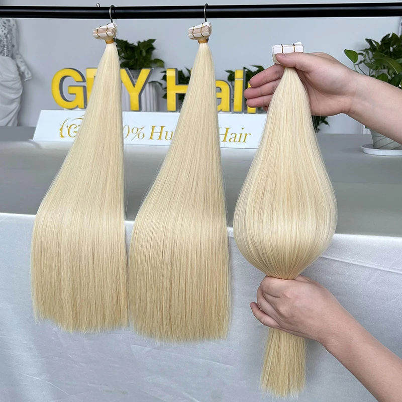 Natural 613  Vietnam Bone Straight Super Double Drawn Raw Virgin Hair Extensions Blonde Human Hair