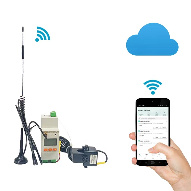 IoT 1-фазный беспроводной смарт-метр ADW310 опционально 4G/WiFi стандартный протокол RS485 MQTT MODBUS-RTU - Acrel