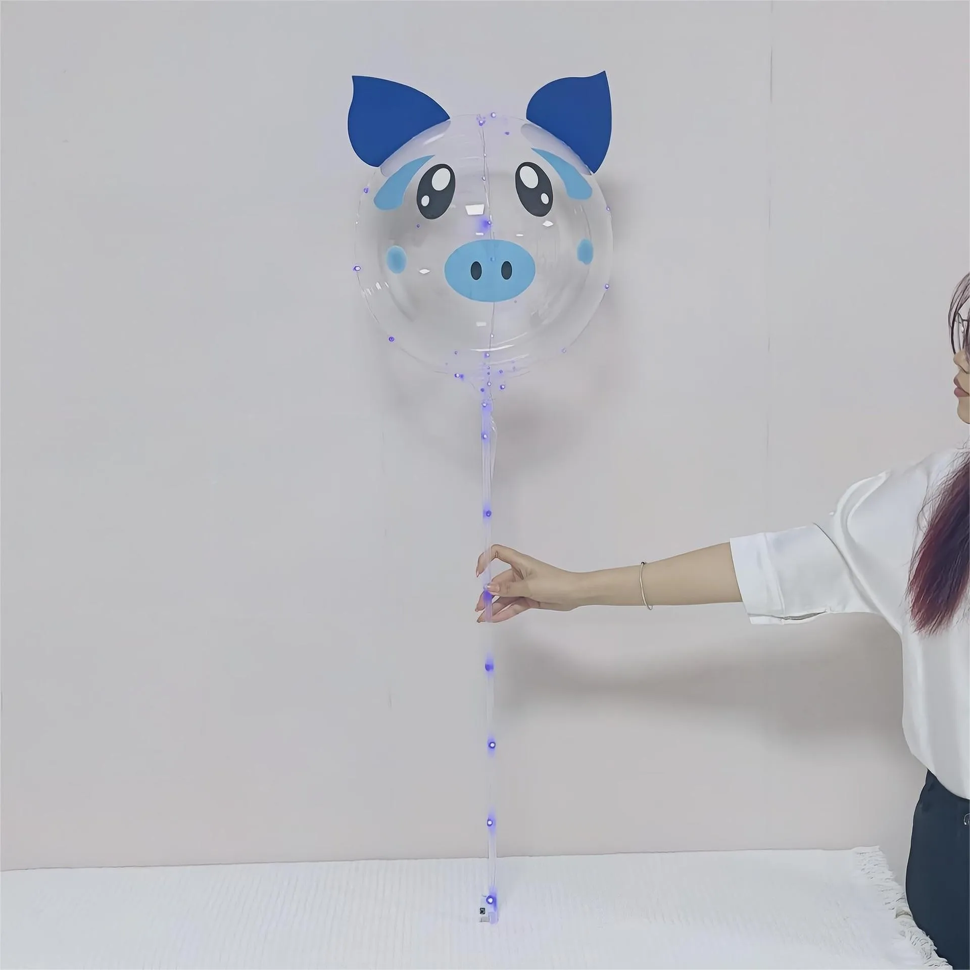 Wholesale Custom LED Bobo Balloon Arch Stand Inflatable Kids Party Decorations LED Bobo Balloon Light with Sticks