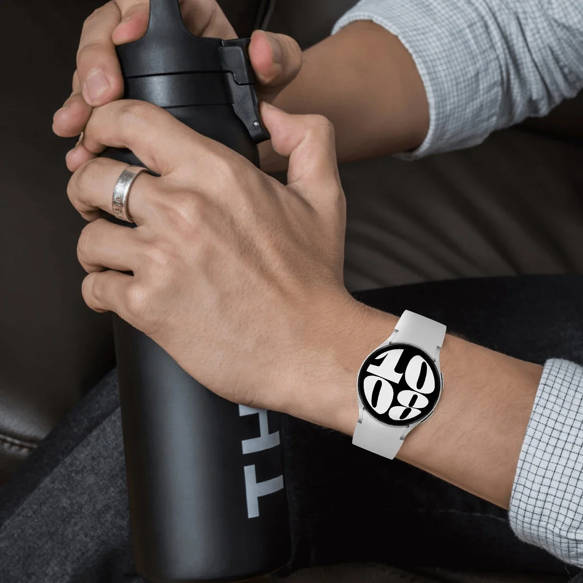 CAOWTAN No Gaps Sport Strap 5 Pro 45mm Bracelet for Samsung Watch Galaxy 6 5 4 44mm 40 43 47 42 46mm Classic  4 6 Silicone Bands