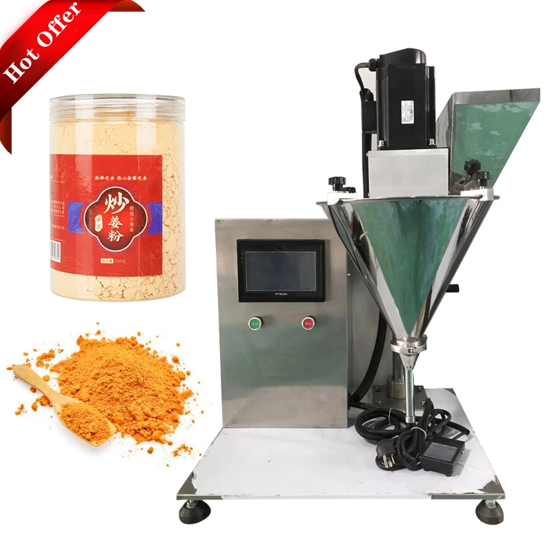 Small Powder Bottle Weighing semi auto powder filling machine