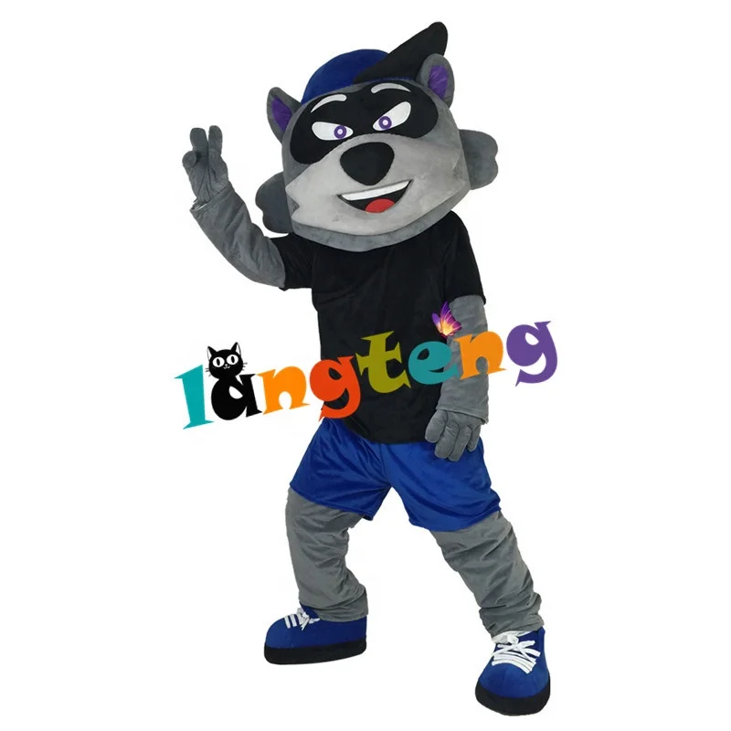 888 Cartoon Halloween Cosplay Party Christmas  Carnival Apparel Wildcat Raccoon Mascot Costumes