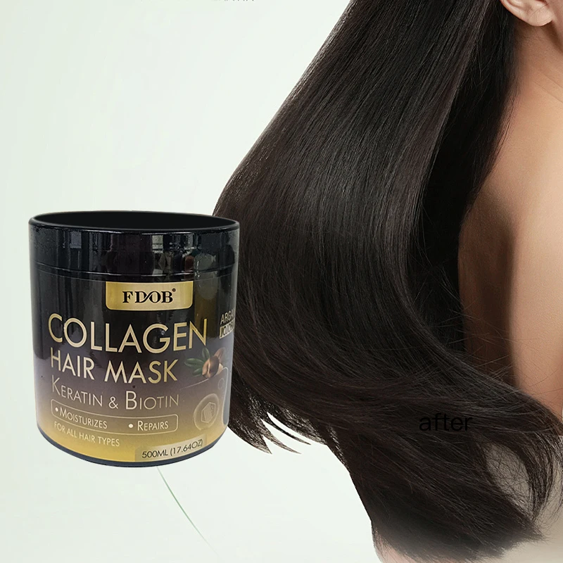 Magic Hair mask Salon uses deep conditioning moisturizing cream OEM repair collagen hair mask 500ml large capacity