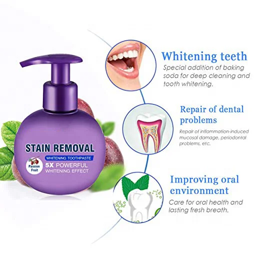 Home Natural Peroxide Tooth Oral Care Paste Equipment baking soda teeth whitening toothpaste