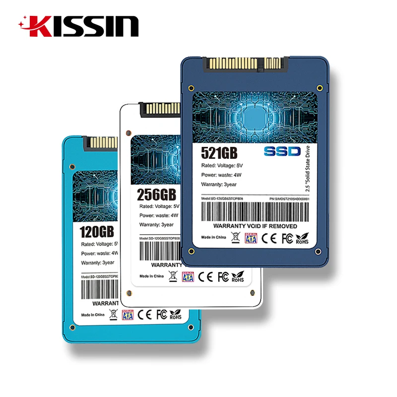 Кисин жесткий диск 2 5 дюйма SSD SATA 3 128 ГБ 256 512 1 ТБ портативный